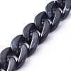 Handmade Acrylic Curb Chains X-AJEW-JB00679-05-1