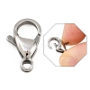 Tarnish Resistant 304 Stainless Steel Lobster Claw Clasps STAS-AB16-3