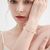 12Pcs 2 Styles Brass Chain Extender with Heart Charms and Lobster Clasps KK-BBC0021-77-5