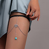 Alloy Rhinestone Sexy Multilayer Tassel Leg Chain WG728BB-06-1