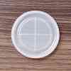 DIY Flat Round Cup Mat Silicone Molds DIY-E055-48-2