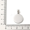 304 Stainless Steel Pendants STAS-I204-V-P-3