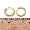 Brass Micro Pave Clear Cubic Zirconia Huggie Hoop Earrings EJEW-L231-44G-3