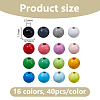 640Pcs 16 Colors Schima Wood Beads WOOD-DC0001-39-2