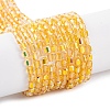 Electroplate Glass Beads Strands EGLA-D031-01Q-2