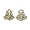 Tibetan Style Alloy Christmas Bell Pendants X-TIBEP-GC158-AS-RS-1