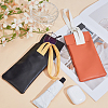 2Pcs 2 Colors PVC Imitation Leather Eyeglass Cases ABAG-CN0001-65-4