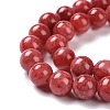 Dyed Natural Jade Beads Strands X-G-D434-8mm-08-1-6