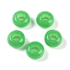 Natural White Jade European Beads X-G-G740-14x8mm-35-1