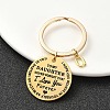 Valentine's Day Brass & 201 Stainless Steel Keychain KEYC-YW00097-17-1