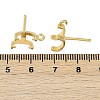 Brass Stud Earring Findings KK-F891-10G-3