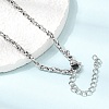 3MM 304 Stainless Steel Twisted Oval Link Chain Necklaces for Man and Women SA-CBAB767-18A-P-3