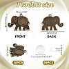   DIY Blank Elephant Pendant Making Kit DIY-PH0021-41-2