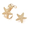 Alloy Starfish Cuff Bangle & Ring Sets for Women SJEW-C005-01G-2