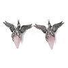 Natural Rose Quartz Pendants GG-C001-02J-1