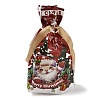 Christmas Santa Claus Plastic  Packing Pouches Drawstring Bags ABAG-Q053-05B-3