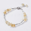 Natural Gemstone Bead Bracelets BJEW-JB03569-2