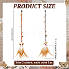 2Pcs Elastic Wrapped Core Cord & Flat Faux Suede Cord Wigs HJEW-PH02263-2