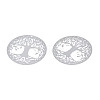 Non-Tarnish 201 Stainless Steel Filigree Pendants STAS-S118-060-2