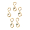 Brass Micro Pave Cubic Zirconia Links ZIRC-E164-01G-3