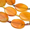 Natural Yellow Agate Beads Strands G-A321-H04-01-3