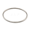 Non-Tarnish 7Pcs Vacuum Plating 202 Stainless Steel Plain Ring Bangle Sets BJEW-M317-16A-P-2