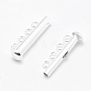 Sterling Silver Slide Lock Clasps X-STER-K035-03-2