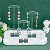 3 Sizes Transparent Acrylic T-Bar Riser Earring Display Stands EDIS-WH0029-21-5