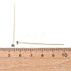 Brass Micro Pave Cubic Zirconia Stud Earring Findings CU-CBA4618-01G-06-3