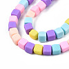Handmade Polymer Clay Beads Strands CLAY-N008-060-04-3
