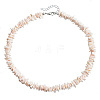 Beach Dyed Natural Shell Chip Beaded Necklaces FS-WG9678E-01-2