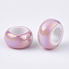 Electroplate Porcelain Beads PORC-T003-01-08-2