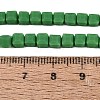 Opaque Frosted Glass Beads Strands GLAA-N072-01A-B09-4