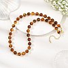 Natural Amber Beaded Necklaces NJEW-JN06656-1