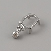 Rhodium Plated 925 Sterling Silver Pendant Cabochon Settings STER-WH0010-29-2