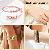 500Pcs 5 Styles Rack Plating Brass Beads KK-BBC0023-24RG-6