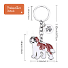 WEWAYSMILE Dog Keychain Car Keychain Pet Pendant Key-Ring Lovely Dog Key-ring Portable Metal Keychain Gift for Pet Lover Birthday Puppy Theme Party Supplies (St Bernard) JX801A-2