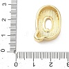 Brass Initial Beads KK-B167-27G-01Q-3