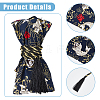 2 Sets 2 Colors  Rectangle with Fish Pattern Polyester Car Shift Boot Cover AJEW-FH0004-95-5