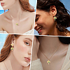 10Pcs Brass Micro Pave Cubic Zirconia Pendants KK-BBC0027-94-5