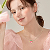 30Pcs Electroplate Opaque Acrylic Pendants PACR-SC0001-10-5