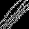 Transparent Glass Beads Strands GLAA-P076-01A-09-1