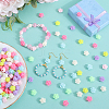 500Pcs Opaque Acrylic Beads MACR-SP0001-09-4