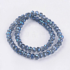 Electroplate Glass Beads Strands EGLA-D020-8x5mm-59-2