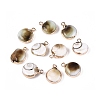 Electroplate Natural Sea Shell Pendants SSHEL-Q100-11B-KCG-1