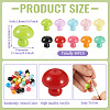 30Pcs Opaque Acrylic Bead OACR-TA0004-04-4