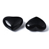 Natural Black Obsidian Heart Palm Stone G-S299-119-3