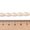 Electroplate Opaque Glass Imitation Pearl Bead Strands EGLA-H113-05B-4