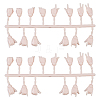 2 Sets Plastic Palm Model DIY-DC0004-35A-1