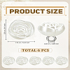40Pcs Plastic Imitation Pearl Shank Buttons BUTT-LP0001-60-2